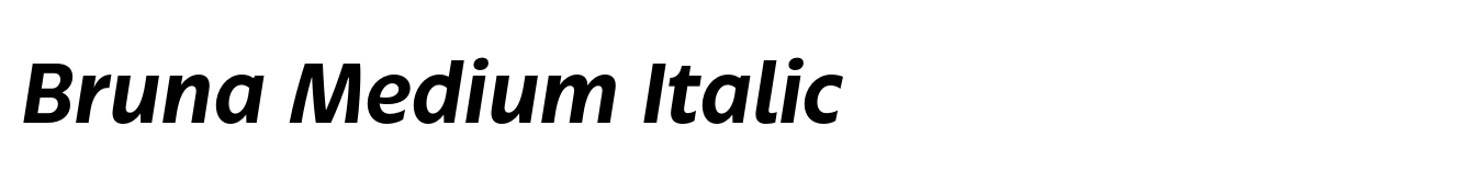 Bruna Medium Italic